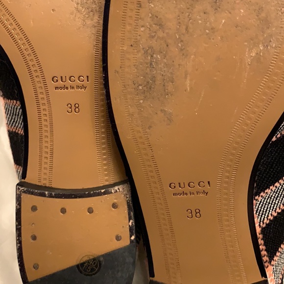 Gucci Jordaan Loafers Tweed Plaid - Picture 5 of 6